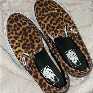 Cheetah print Vans